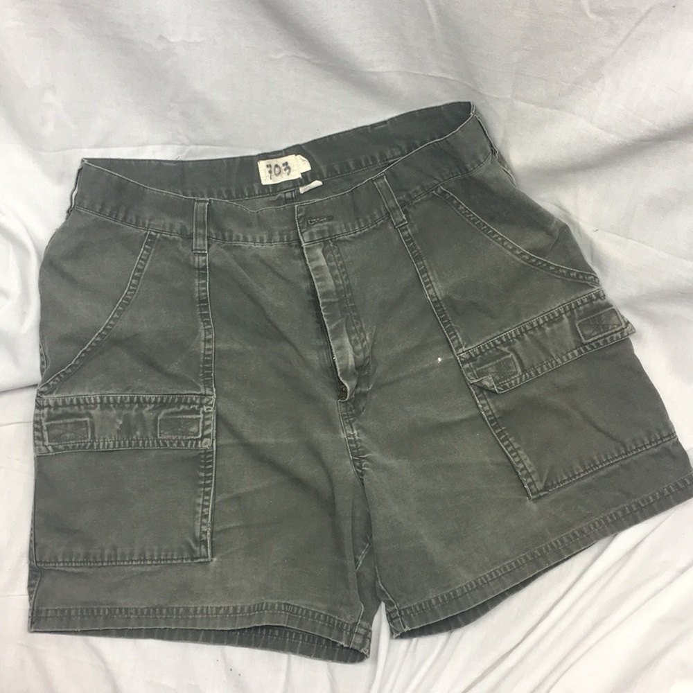 Vintage J. Crew broken-in cargo shorts